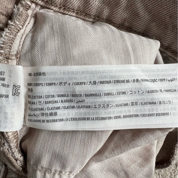 ABERCROMBIE & FITCH OAT / CREAM THE 90’S STRAIGHT ULTRA HIGH RISE JEANS SIZE 25 - Picture 10 of 13